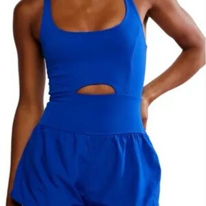 Free People Blue Righteous Runsie